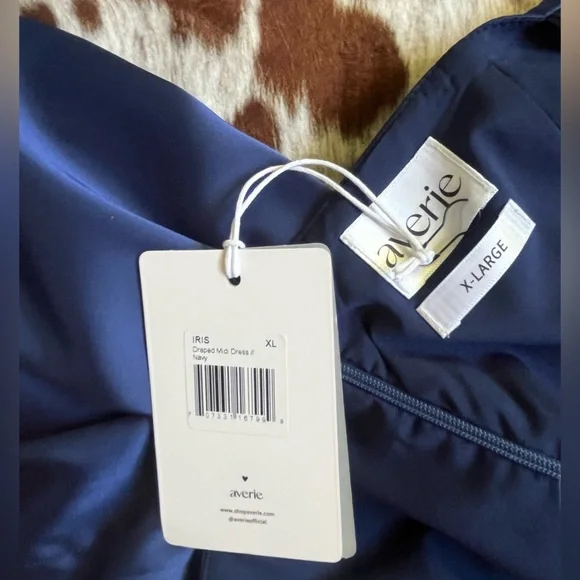 Averie “Iris” Draped Midi Dress - Picture 4 of 5